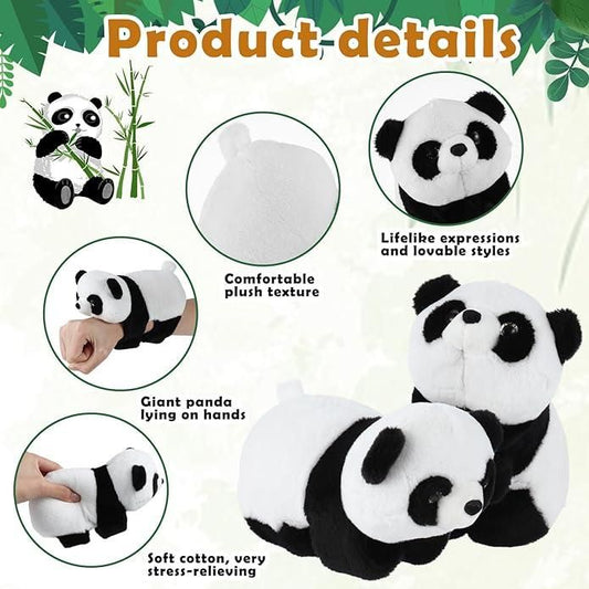 Stuffed Animal Slap Bracelet Plush Panda | Cute Wearable Toy