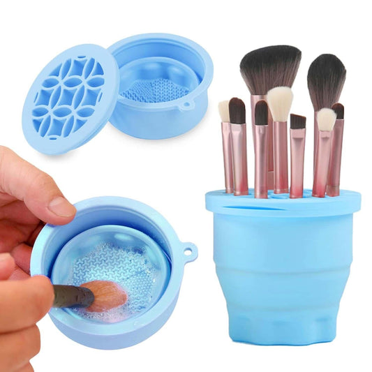 Silicon Makeup Brushes Cleaning Cup – Organizer & Cleaner