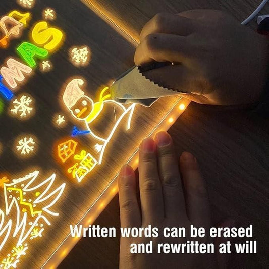 3D LED Light Acrylic Writing Pad
