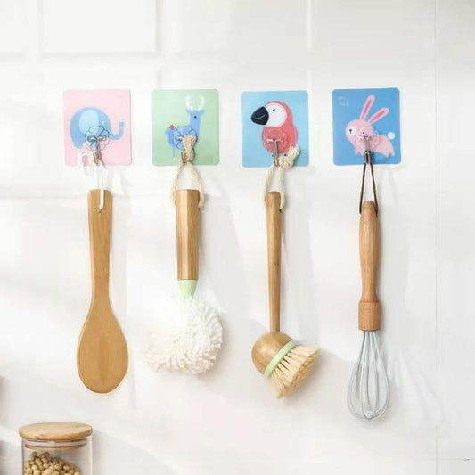 Cartoons Strong Adhesive Wall Hooks – Heavy Duty & Reusable (Pack of 3)
