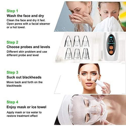 Remove Blackhead Device | USB Rechargeable Facial Skin Cleansing Tool