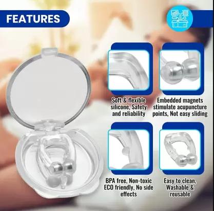 Anti-Snoring Nose Clip – Stop Snoring Naturally for Men & Women