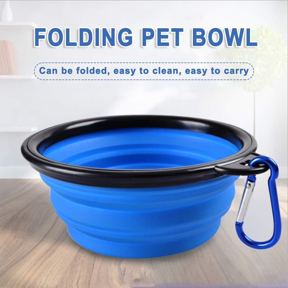 Foldable Silicone Pet Feed Bowl – Travel & Outdoor Friendly