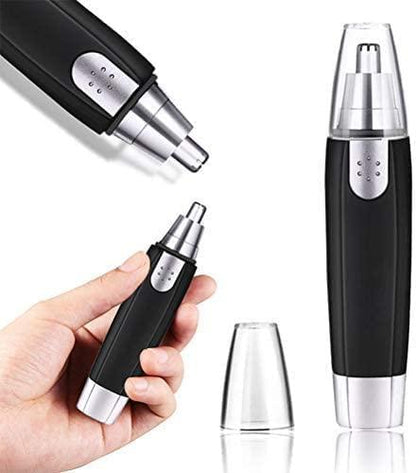 Nose & Ear Hair Trimmer – Battery-Operated Painless Grooming