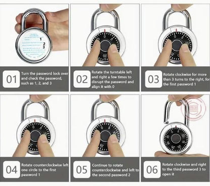 Standard Dial Combination Lock | Durable Stainless Steel Security Lock