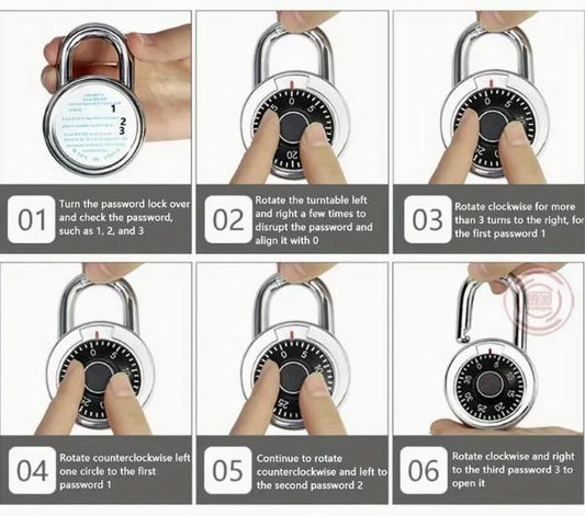 Standard Dial Combination Lock | Durable Stainless Steel Security Lock