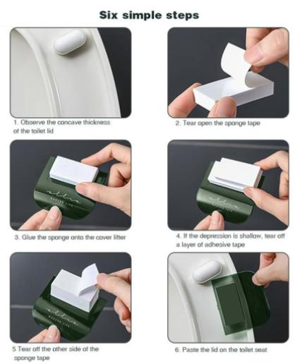 Toilet Seat Lifter | Plastic Hands-Free Toilet Lid Tool Pack of 2