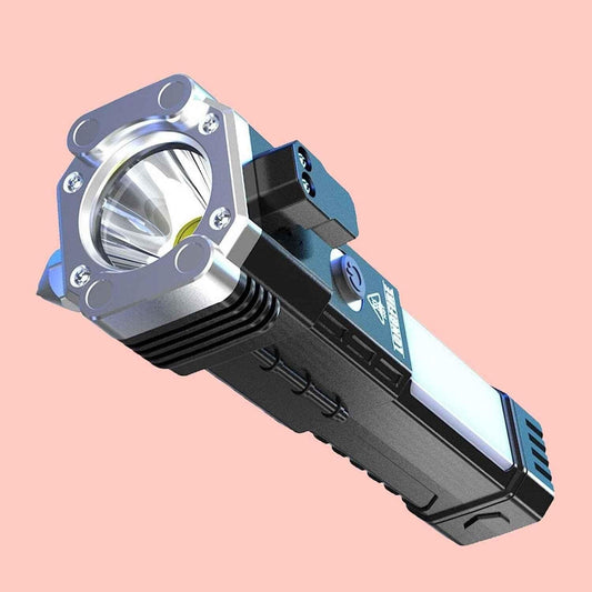 Portable Rechargeable LED Flashlight – Multi-Function Torch
