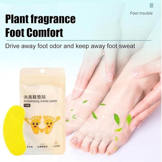 Shoe Deodorant Patches – Pack of 10 for Long-Lasting Freshness