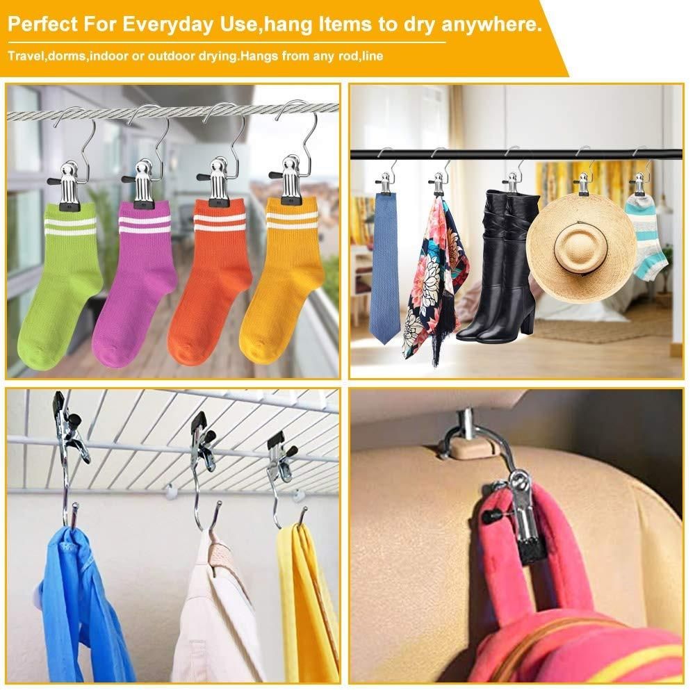Laundry Hook Boot Hanging Hold Clips