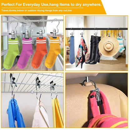 Laundry Hook Boot Hanging Hold Clips