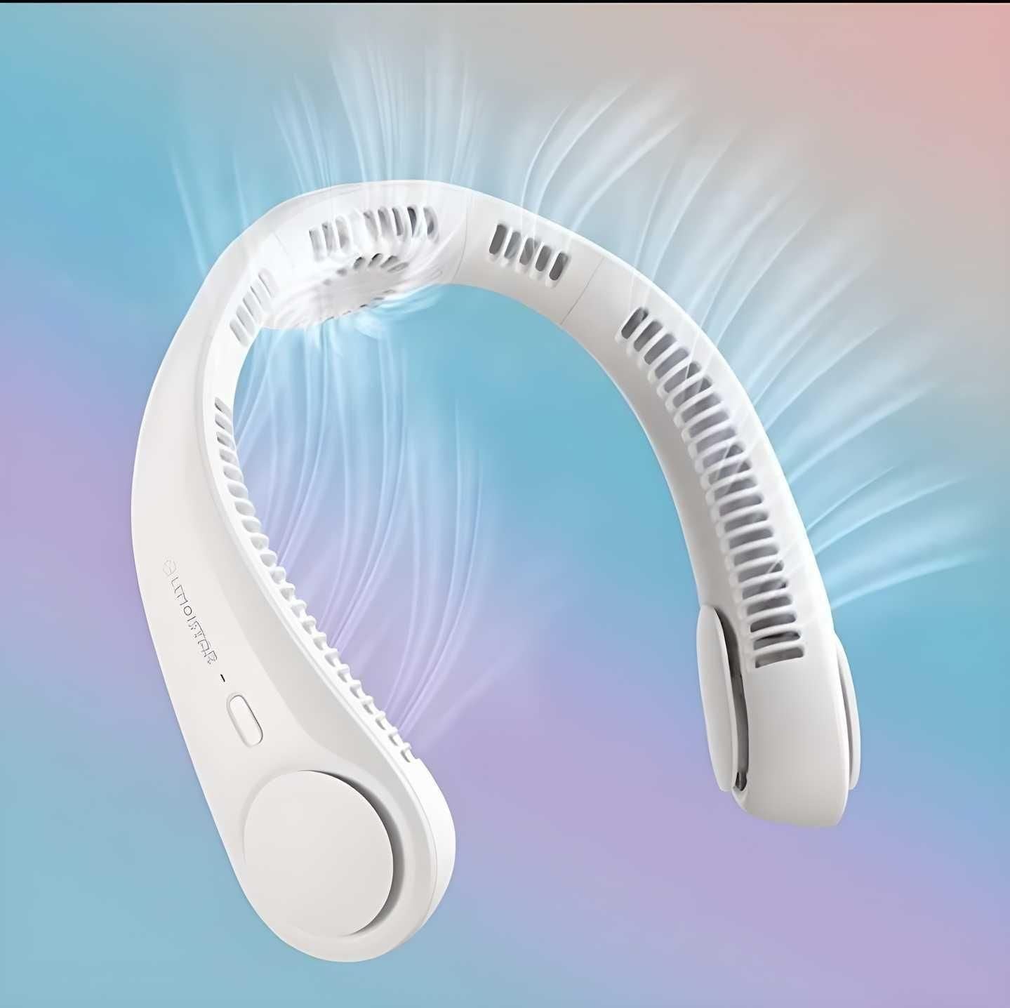 Portable Bladeless Neck Fan – Rechargeable & Hands-Free