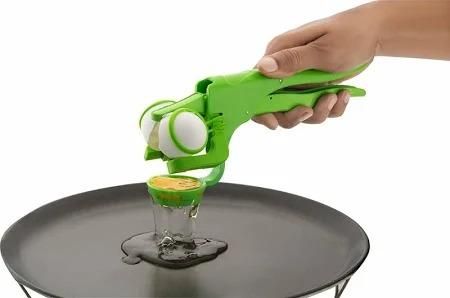 Handheld Egg Cracker & Separator | Easy Raw Egg Breaker Tool