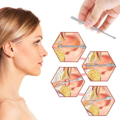 6-Piece Stainless Steel Ear Wax Removal Kit – Professional Ear Care Tools