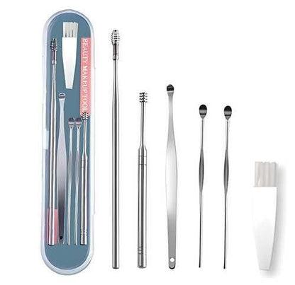 6-Piece Stainless Steel Ear Wax Removal Kit – Professional Ear Care Tools