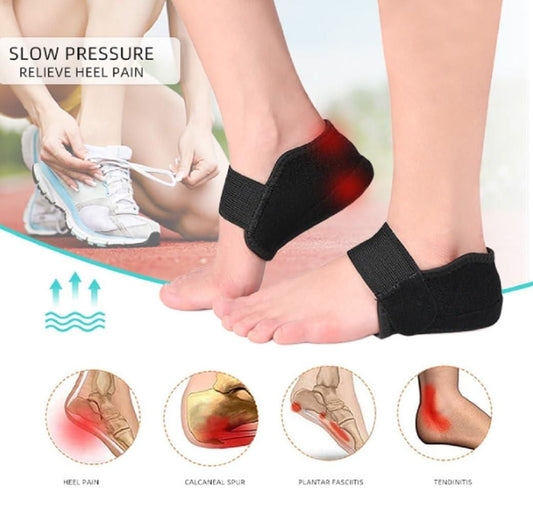 Height Increasing Heel Cushion Insoles – Pair with Quick Locking Straps