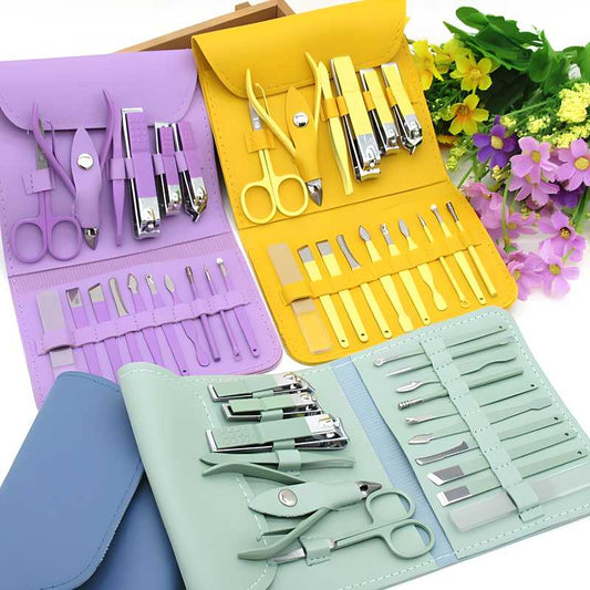 Manicure & Pedicure Kit for Women | Complete Nail Care Travel Set