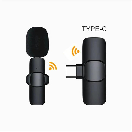 Wireless Lavalier Microphone – Portable & Noise-Cancelling