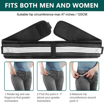 Lower Back Support Brace – Adjustable Relief for Men & Women